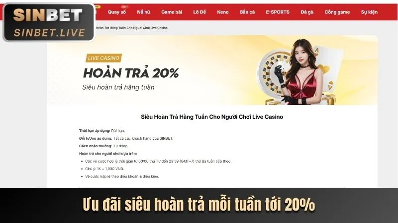 Hoàn trả Đá Gà hàng tuần
